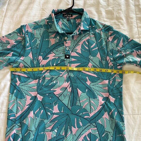 Bad Birdie Palmnado Floral Polo Shirt - Picture 6 of 9